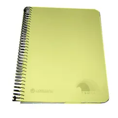 Caderno Espiral A5 Quadriculado Tsunami Amarelo 160Fls 1un