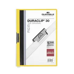 Classificador Clip Lateral Durable 2200 Amarelo