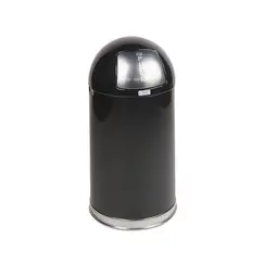 Contentor 45L Metal Aço Revestido EasyPush Preto