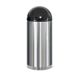 Contentor 55L Metal EasyPush Aço Inox
