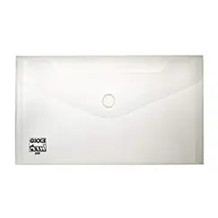 Bolsa 225x125mm DL Envelope Fecho Velcro Transparente 10un