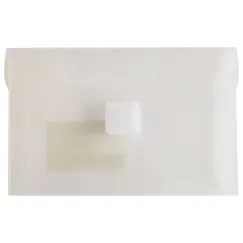 Bolsa  74x52mm A8 Envelope Fecho Velcro Plástico Transp.