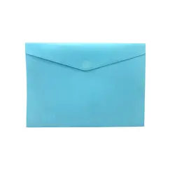Bolsa 355x240mm A4 Envelope Fecho Velcro Plástico Turquesa