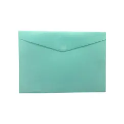 Bolsa 355x240mm A4 Envelope Fecho Velcro Menta Mate Pastel