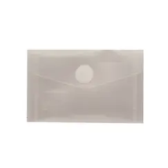 Bolsa 105x65mm Envelope Fecho Velcro Plástico Transparente