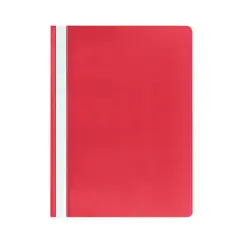 Classificador Capa Transparente Vermelho 10un