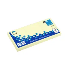 Bloco Notas Aderentes 040x050mm Amarelo 100 Folhas 3un