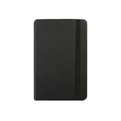 Bloco Notas Quadriculado 10,5x14,8cm Semi Pele Preto 120Fls