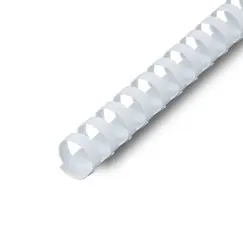 Argolas PVC Encadernar 16mm Branco 130 Folhas 10971 100un