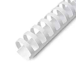 Argolas PVC Encadernar 19/20mm Branco 165 Folhas 100un