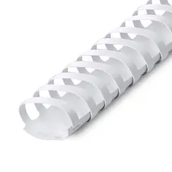 Argolas PVC Encadernar 51mm Ovais Branco 500 Folhas 50un