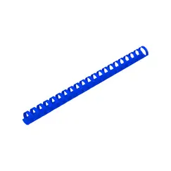 Argolas Pvc Encadernar 08mm Azul 40 Folhas 100un