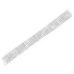Argolas Espiral Metálicas Passo 5:1 32mm Prata 50un