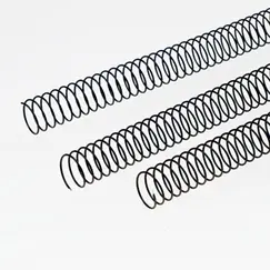 Argolas Espiral Metálicas Passo 5:1 36mm Preto 25un