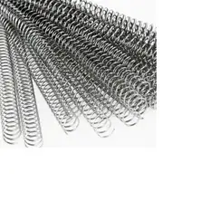 Argolas Espiral Metálicas Passo 5:1 34mm Prata 25un