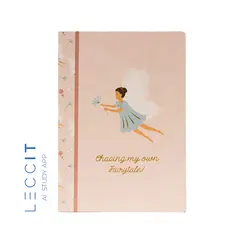 Caderno Agrafado A4 Quadriculado FAIRIES Rose 48Fls 1un