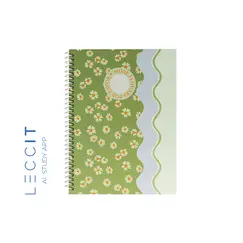 Caderno Espiral A5 Pautado FLOWERS Waves 80Fls 1un