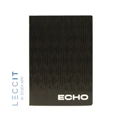 Caderno Agrafado A4 Pautado ECHO Preto 48Fls 1un