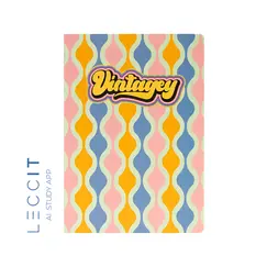Caderno Agrafado A4 Pautado VINTAGEY Waves 48Fls 1un