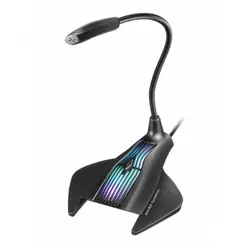 MARS GAMING MMIC RGB PRO MICROPHONE, MUTE, FLEX, USB, WIN / MAC / PS4, WHITE