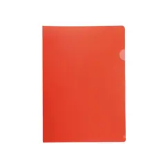 Bolsa Plástico em L A4 90mic Vermelho Translúcido 100un
