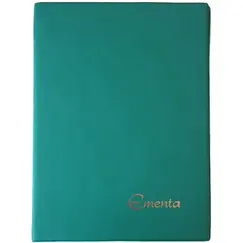Porta Ementas A4 4 Bolsas Verde
