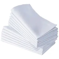 Guardanapos em Tecido 50x50 Branco 1un