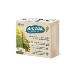Guardanapos 33x33 2Fls Cru Amoos Naturally Soft 50un