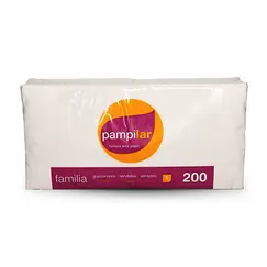 Guardanapos 30x30 1Fl Branco Pampilar 200un