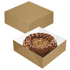 Caixa Cartolina Kraft 24x24x9,5cm 50un