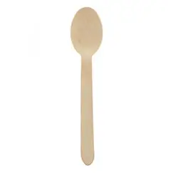 Colheres Sopa Madeira 16cm 100un