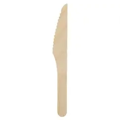 Facas Madeira 16,5cm 100un