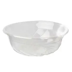 Saladeiras 1100ml PLA Redondo Transparente 50un