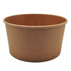 Saladeiras 1000ml Cartão Redondo Ø150mm Cor Kraft 50un