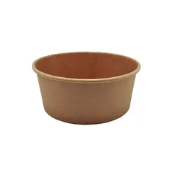 Saladeiras 700ml Cartão Redondo Ø150mm Cor Kraft 50un