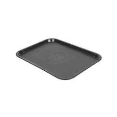 Tabuleiro 30,4x41,4cm Fast Food PP Preto