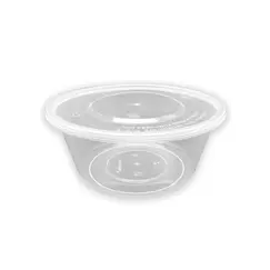 Embalagem Redonda Alimentar 500ml PP c/Tampa 50un