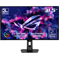 ASUS ROG Strix OLED XG32UCWMG 31.5inch WOLED UHD 16:9 240Hz 4K/480Hz FHD 1300cd/m2 0.03ms 2xHDMI DP USB- C 3xUSB 3.2 G1 Type-A Black