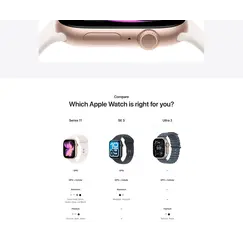 APPLE WATCH SERIES 11 GPS + CELLULAR 42MM ROSE GOLD ALUMINIUM CASE WITH LIGHT BLUSH SPORT BAND - M/L