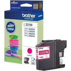 BROTHER LC221M ink magenta 260 pages DCPJ562 MFCJ480 MFCJ880