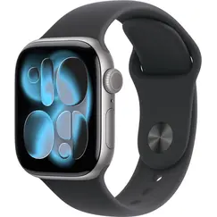 APPLE WATCH SERIES 11 GPS 42MM SPACE GREY ALUMINIUM CASE WITH BLACK SPORT BAND - S/M