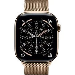 APPLE WATCH SERIES 11 GPS + CELLULAR 46MM GOLD TITANIUM CASE WITH GOLD MILANESE LOOP - S/M