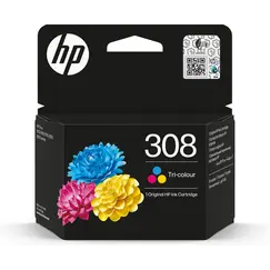HP 308 Tri-Color Original Ink Cartridge