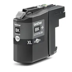 BROTHER LC127XLBK black ink 1200pages DCPJ4110 MFCJ4410 MFCJ4510 MFCJ4710