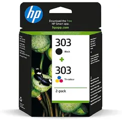 HP 303 Black/Tri - Color Original Ink Cartridge 2-Pack