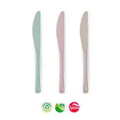 Facas Plástico Reutilizáveis 26cm Sortido 6un