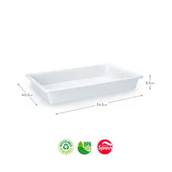 Tabuleiro Hotelaria 54,5x40,5x8,5cm 13L Branco
