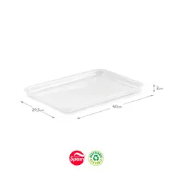 Tabuleiro 40x29,5x2cm Venice Grande Natural