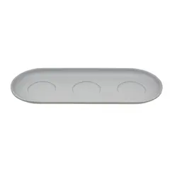 Travessa Molheiras 27x11x1.75cm Melamina AQUA GREY 1un