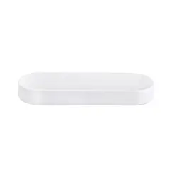 Prato 25x8x3cm Melamina Oval ESSENTIA Branco 1un